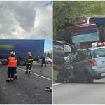 cats - Accident grav pe DN 7. Mașină cu numere de Argeș implicată