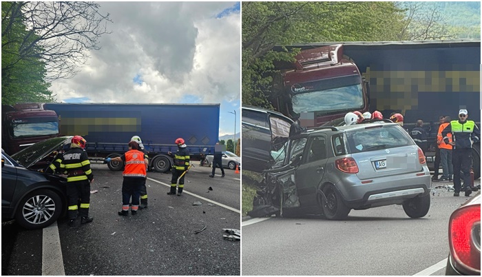 cats - Accident grav pe DN 7. Mașină cu numere de Argeș implicată