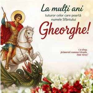 678512220 2592294227831696 1643021599316938374 n - Dan Stroe: „La mulți ani tuturor celor care poartă numele Sfântului Gheorghe!”