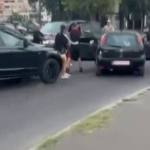 scandal bătaie încăierare stradă mașini