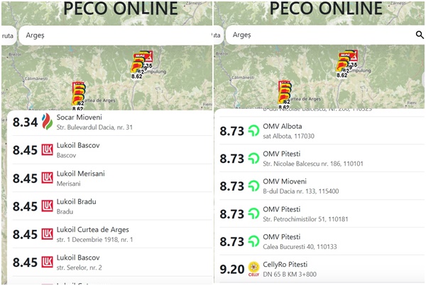 benzina - Cât costă astăzi benzina și motorina în Argeș