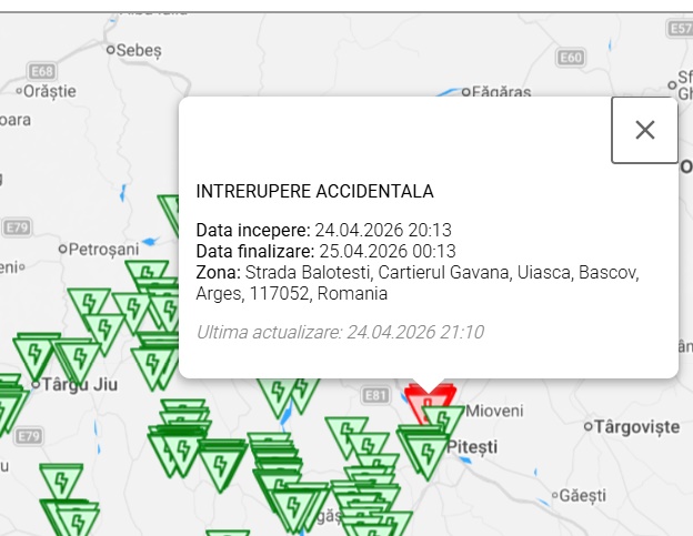 cats 3 - Mai multe localități din Argeș, în beznă
