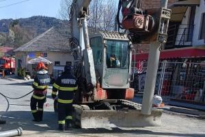 conductă gaze avariată Rucăr