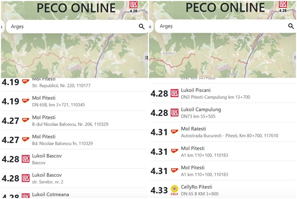 page 1 - Cât costă astăzi benzina și motorina în Argeș