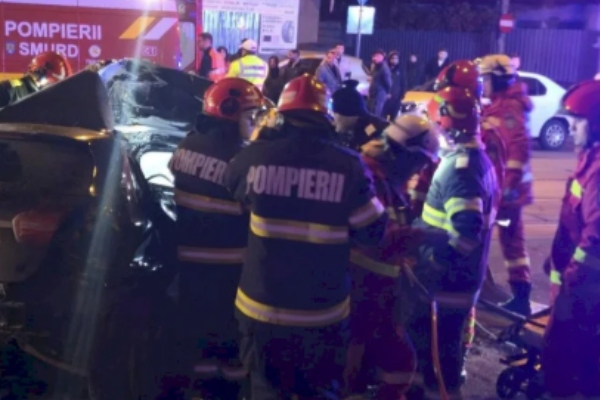 accident pompieri noapte