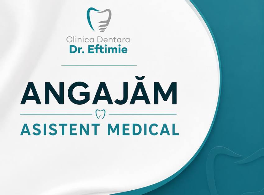 asistent medical dr eftimie 1 - Vrei să lucrezi într-o clinică modernă? Clinica Dentară Dr. Eftimie face angajări