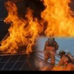 7735582d 3c55 4984 8f24 21f195a70010 - Vedea: Incendiu la un panou fotovoltaic. Pompierii au intervenit de urgență