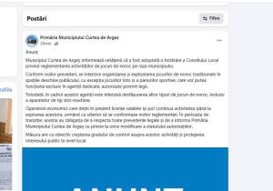 Sursă foto: FB Primaria Munciipiului Curtea de ARges