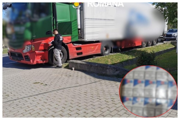 BeFunky collage 98 - Țigări de contrabandă de peste un milion de euro, descoperite într-un camion pe A1