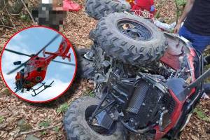 accident ATV răsturnat elicopter SMURD