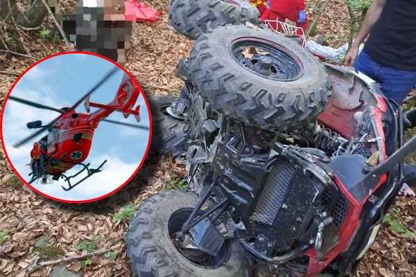 accident ATV răsturnat elicopter SMURD