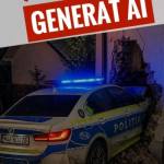 Foto fake AI mașină poliție casă