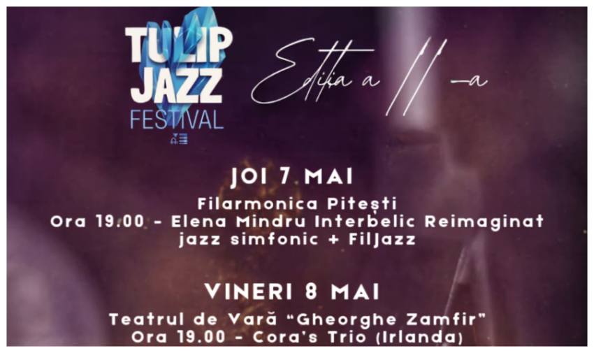 Afis Tulip Jazz Festival Filarmonica Pitești