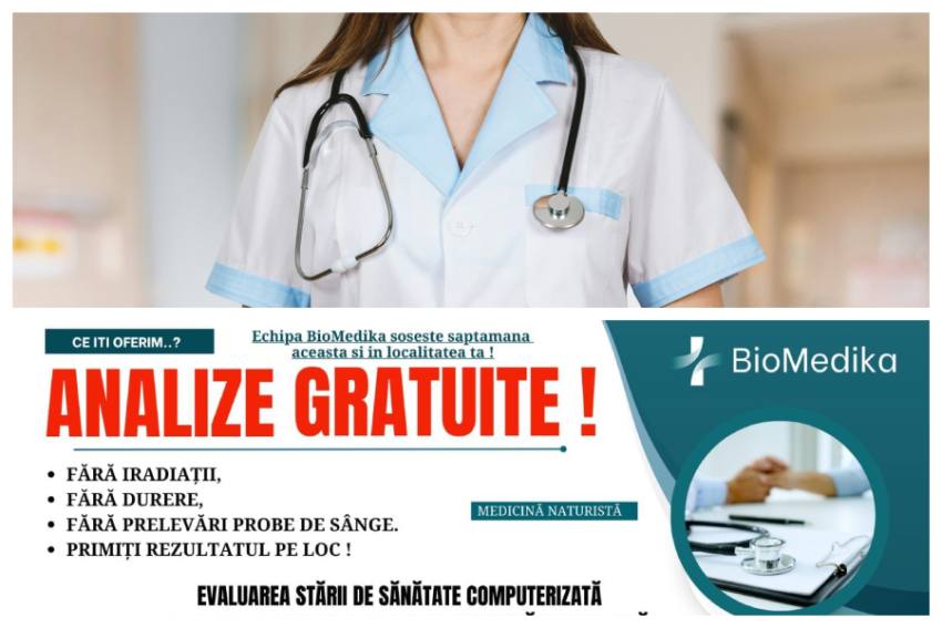 analize gratuite la Topoloveni