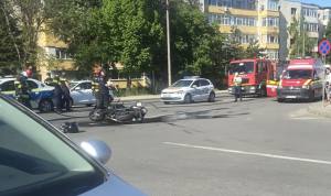 11418326 4c54 4678 98c4 39c04c6c6050 - Încă un accident în Pitești. Impact violent între o motocicletă și un autoturism