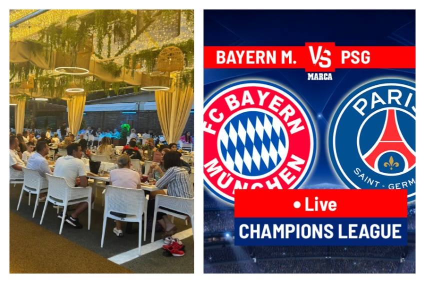 Marcea Garden meci Bayern Munchen - PSG