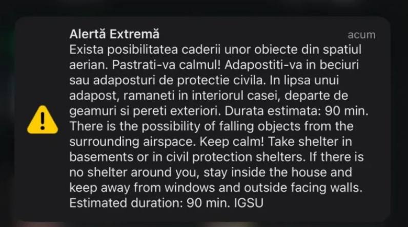 Mesaj RO-Alert