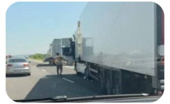 accident pe A1