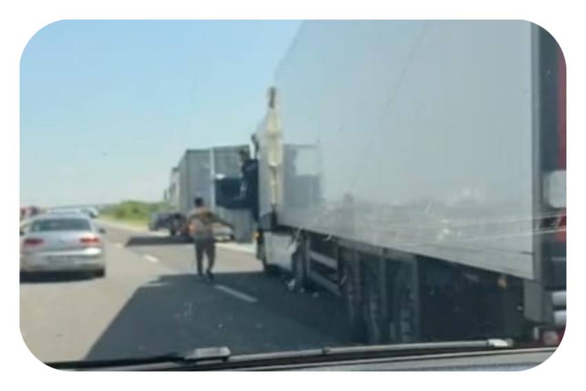 accident pe A1