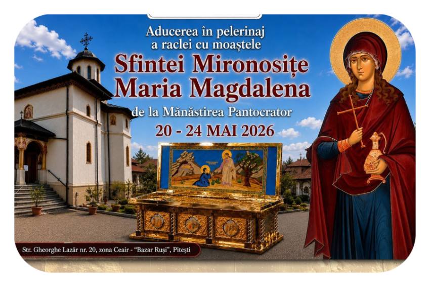 moaștele Sfintei Maria Magdalena de la Mănăstirea Pantocrator