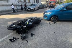 accident motocilist Pitești Sfânta Vineri