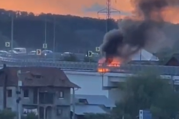 mașină foc curtea de argeș