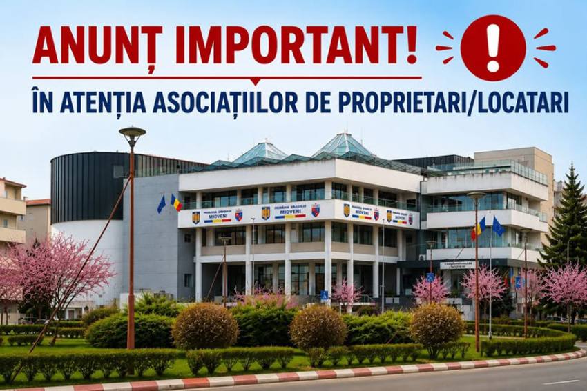 Sursă foto: FB Primăria Orașului Mioveni