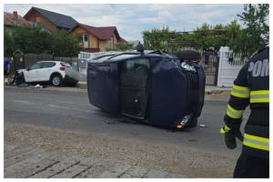 accident masina rasturnata arges