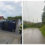 accident copac căzut vreme rea