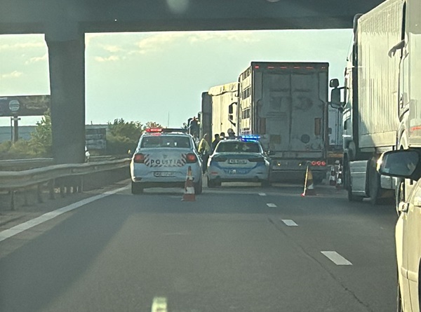 ef86117c a4c8 4a52 a268 a394df83809f 1 - Accident cu victimă pe Autostrada A1 București-Pitești. 3 TIR-uri implicate