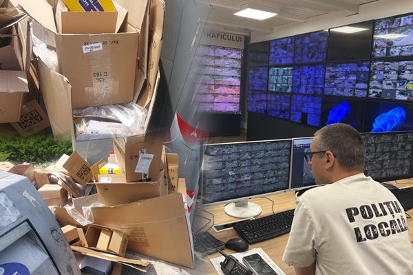 22a0f0c8 1c85 4b42 a3b2 e98aa6ad82e1 - Nu lăsați deșeurile din carton lângă containere! 8 amenzi date de polițiștii locali piteșteni