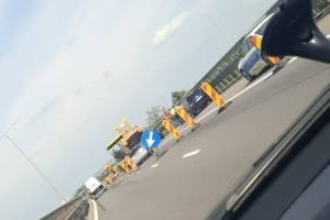 accident A1 lucrări