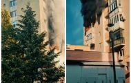 incendiu bloc arad