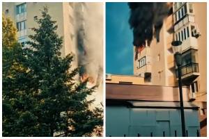 incendiu bloc arad
