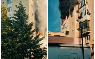 incendiu bloc arad