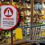 alertă alimentară coș cumpărături supermarket