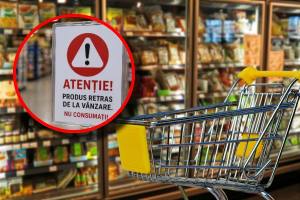 alertă alimentară coș cumpărături supermarket