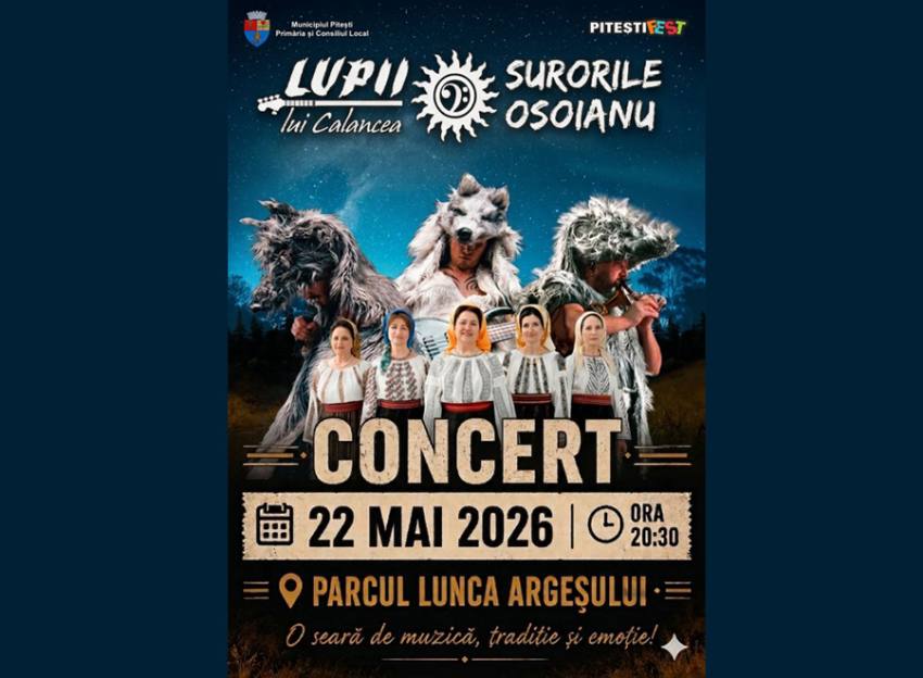 lupii pitesti fest2026 Sursă foto: FB Primaria Municipiului Pitesti