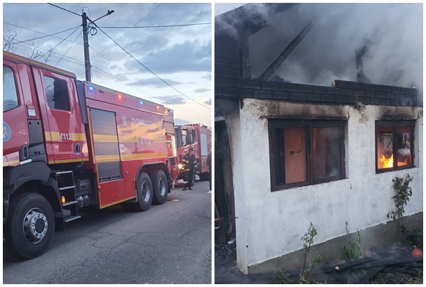 page - UPDATE: Incendiu pornit de la o țigară. O casă a luat foc în Bughea de Sus