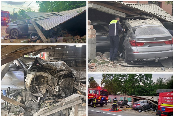 accident bmw Sursă foto: Mesager 24/ Info Trafic România/ colaj Ancheta