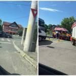 cats 1 - Încă un accident în Pitești. Impact între 2 mașini pe strada Basarabiei