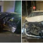 page - Impact violent în Pitești. Două mașini implicate