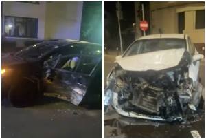 page - Impact violent în Pitești. Două mașini implicate