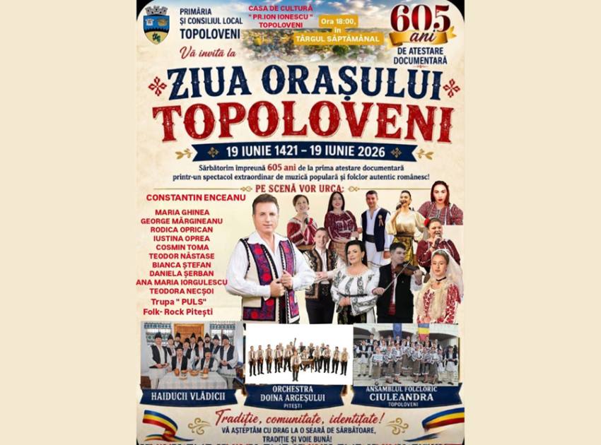 Sursă foto: FB Primăria Orașului Topoloveni