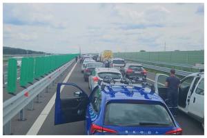 carambol A1 masini accident