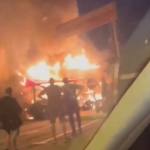 cats - Incendiu puternic în Pitești