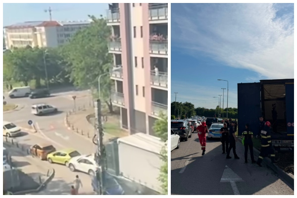 accident TIR Cireșica Constanța