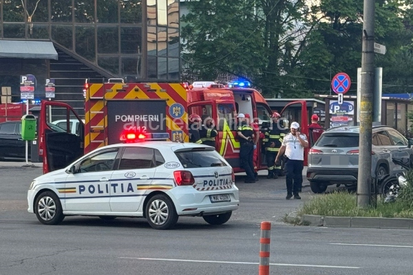 Accident în centrul Piteștiului! Motociclist implicat 1 accident Pitești