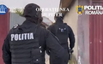 percheziții/ foto captură video Poliția Română