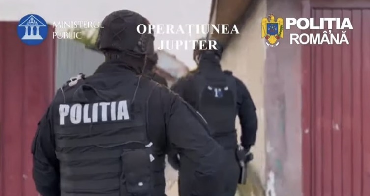 percheziții/ foto captură video Poliția Română